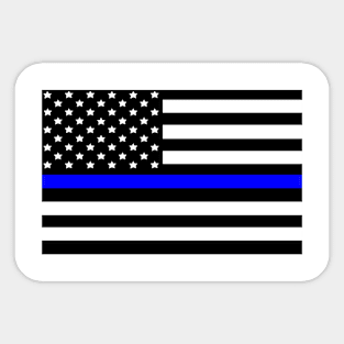 Police American Flag Sticker